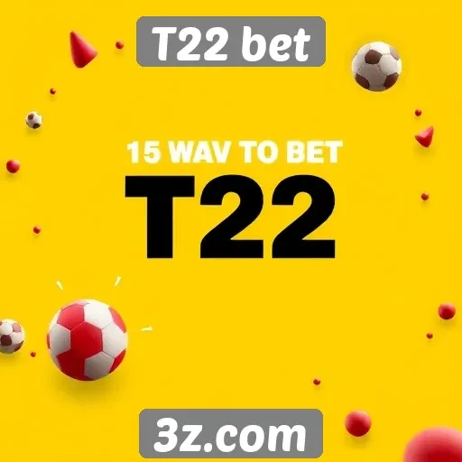 Ofertas promocionais disponíveis na T22 bet